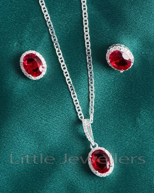 red necklace set 