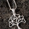 This silver tree of life necklace is a wonderful gift or a memento of your family's friendship.