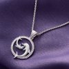 This year, make someone special feel loved with this gorgeous silver dolphin pendant necklace!