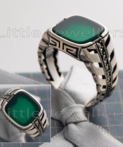 Treat the special man in your life to a fashionable green stone mens ring; it'll be a stylish addition to his wardrobe, and he'll treasure it forever.