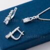 Find the perfect wedding gift for any bride-to-be with our stunning silver bridal jewellery set. Our necklace with a three-heart pattern and earrings make a memorable gift that will truly delight.