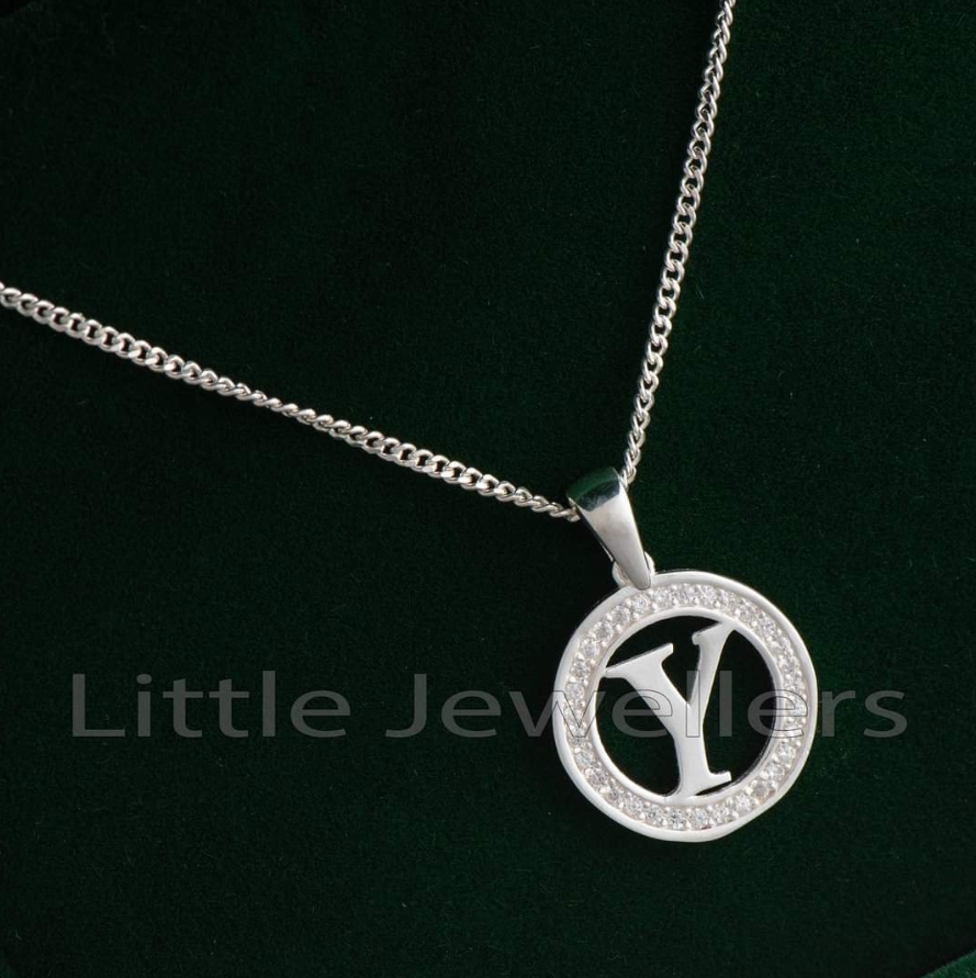 y silver pendant 