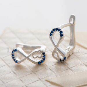 infiinity silver earrings