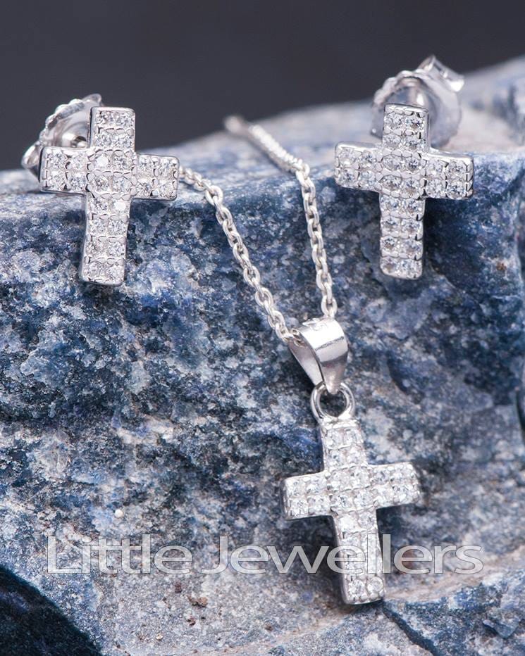 silver crosses