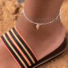 Add a touch of coast vibes to your look with our stylish silver charm anklet for women, featuring heart & dolphin charms. Get ready for your next Mombasa getaway with our perfect women's anklet.