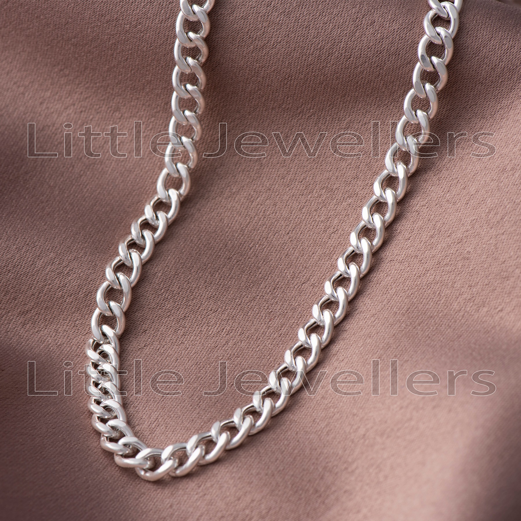 male silver chain