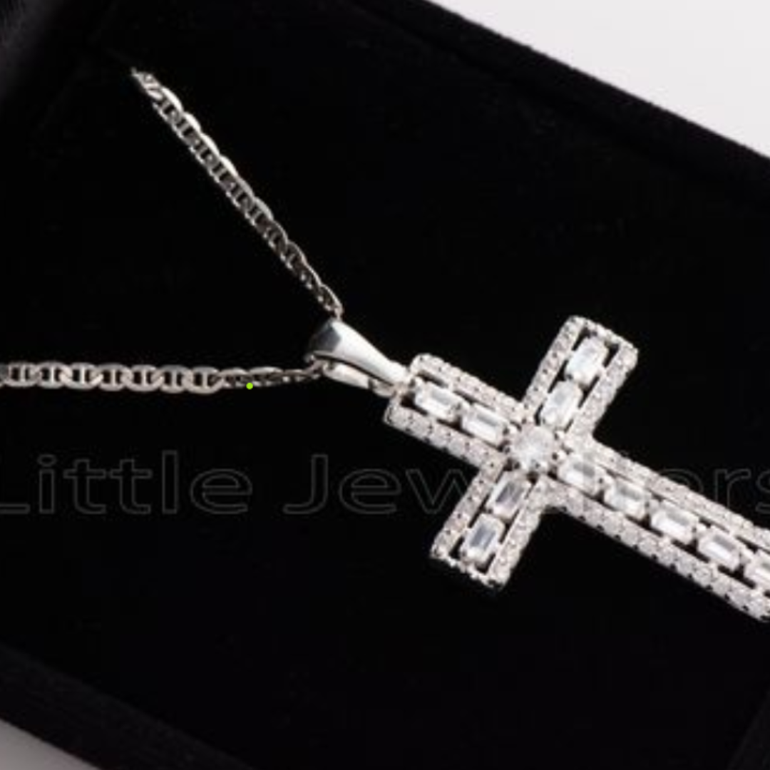 silver cross pendant 