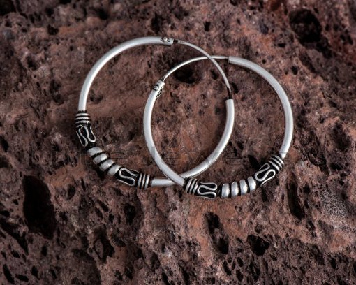Take your style to the next level with this bold & daring pair of Bali Loop Earrings. Featuring a wide diameter of 25mm, stack them with your favorite earrings for a unique look that will turn heads!