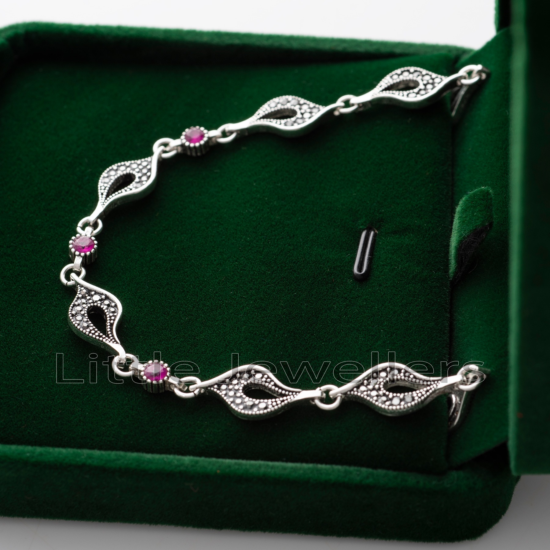 Buy Sterling Silver Heart Knot Bracelet With Birthstones, Bracelet for Mom  With Family Birthstones Online in India - Etsy