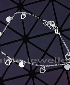 Complete any look with a stylish and delicate sterling silver anklet featuring beautiful heart charms. Shop now for the perfect silver anklet in Nairobi.
