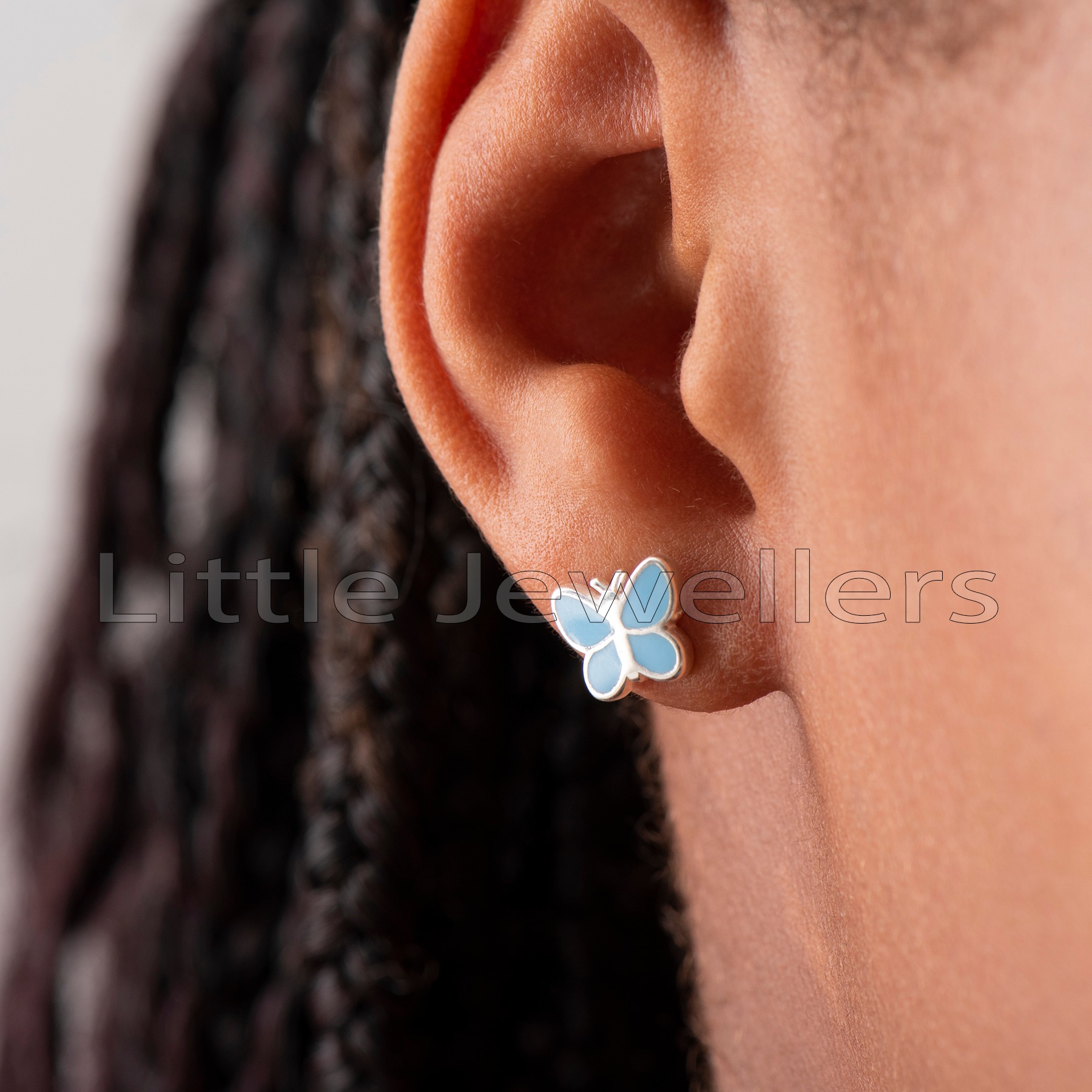 Little girl butterfly on sale earrings