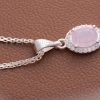Show yourself some love with this beautiful Sterling Silver Necklace. Featuring a soft pink pendant and strong net chain, this piece is perfect for self-appreciation and honoring your journey