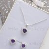 Show your love this season with a beautiful silver heart-shaped jewelry set with an amethyst stone. Get the perfect gift delivered in Nairobi, Kenya. Shop now and make someone special happy.