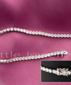 Timeless Elegance: Luminous Sterling Silver Bracelet for Valentine's Day