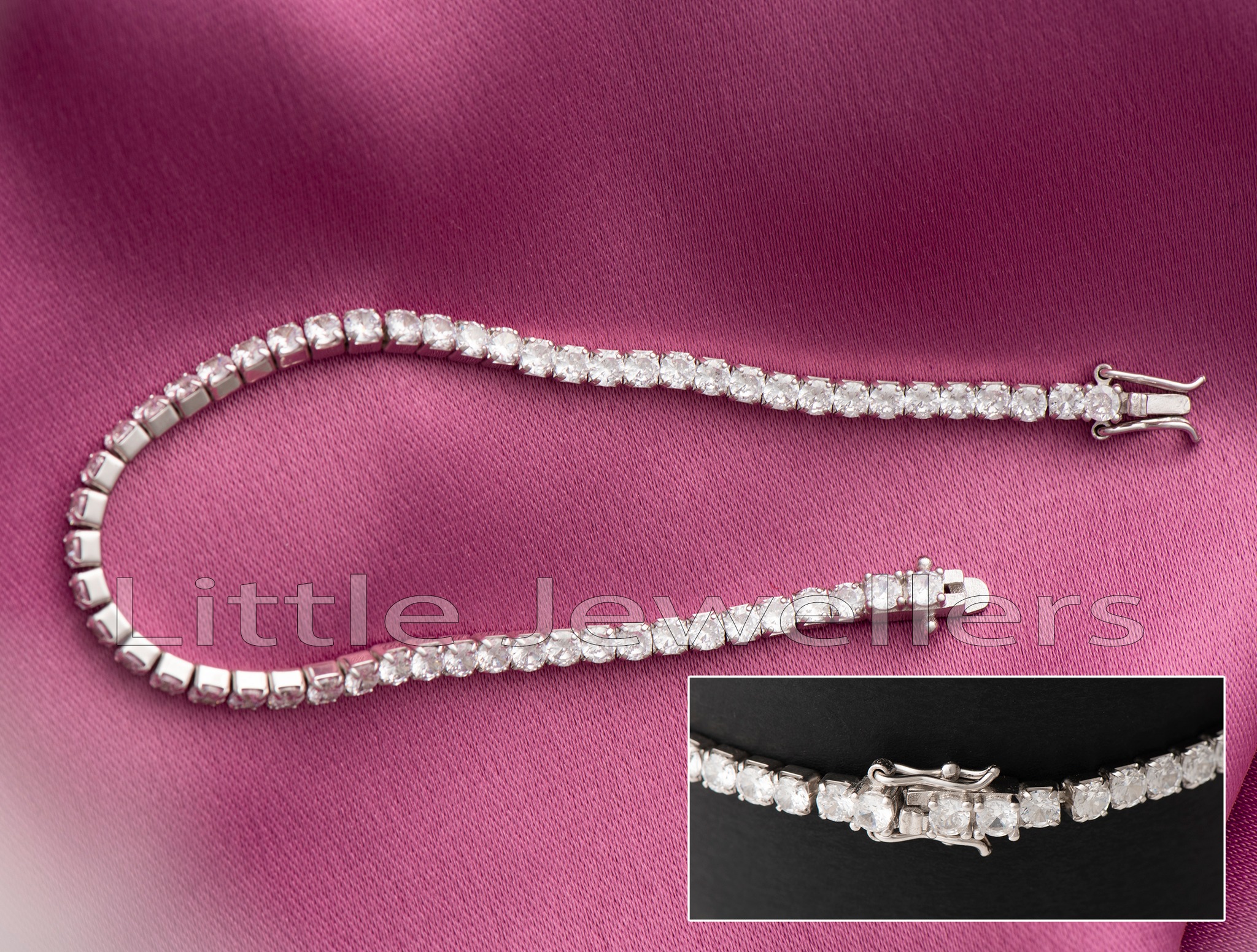 Timeless Elegance: Luminous Sterling Silver Bracelet for Valentine's Day