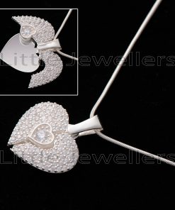 Captivate Her Heart: Personalized Silver Necklace for Valentine's Day