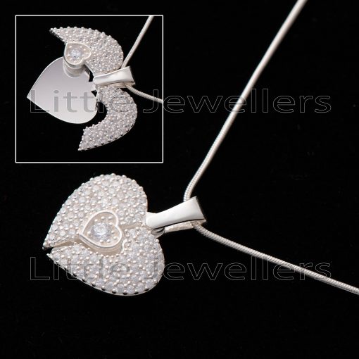 Captivate Her Heart: Personalized Silver Necklace for Valentine's Day
