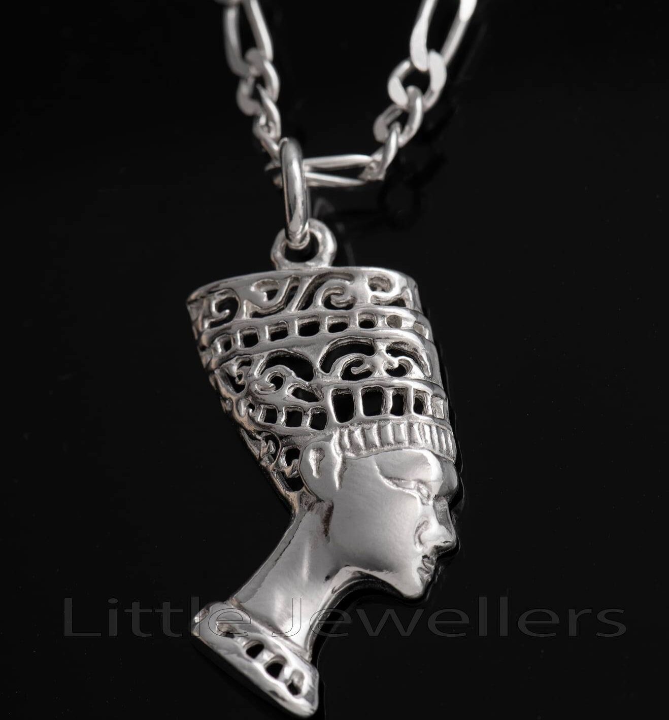 Médaillon Nefertiti En Argent 925 - Bijou Ancien Et élégant, Occasion