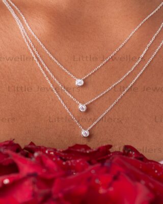 Hypoallergenic Silver Necklace: Three-Layered, Stylish & Chic