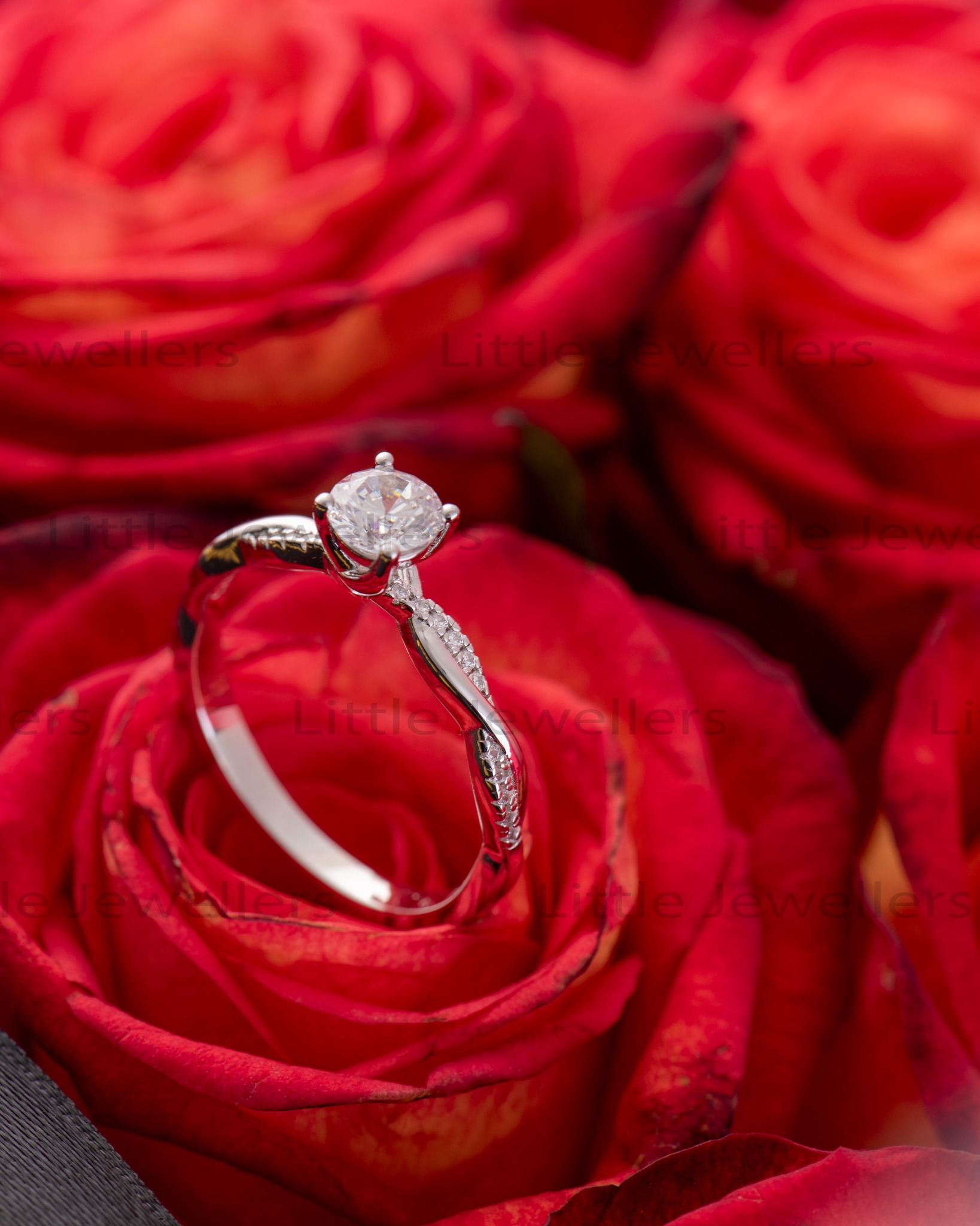 925 Sterling Silver Solitaire Engagement Ring Kenya